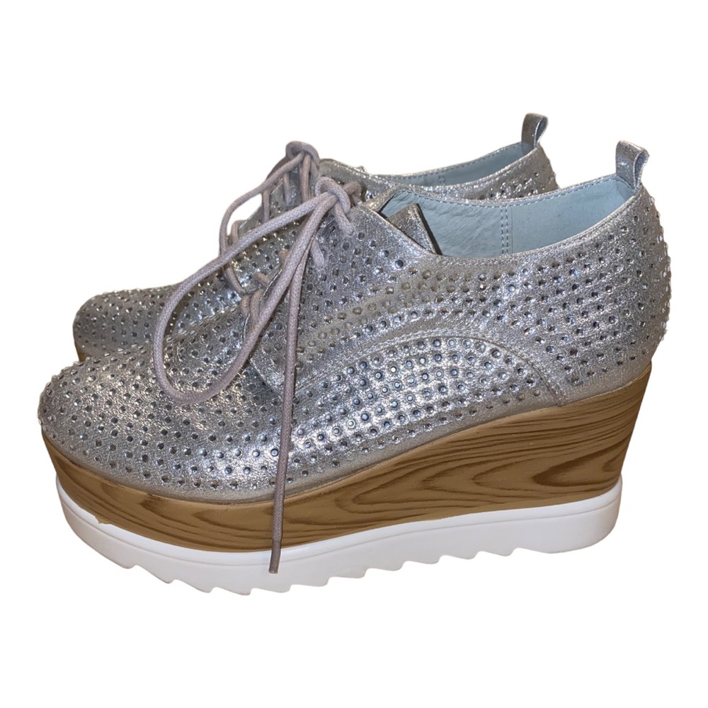 NEW Amazing Rhinestone Platform Sneakers 6.5